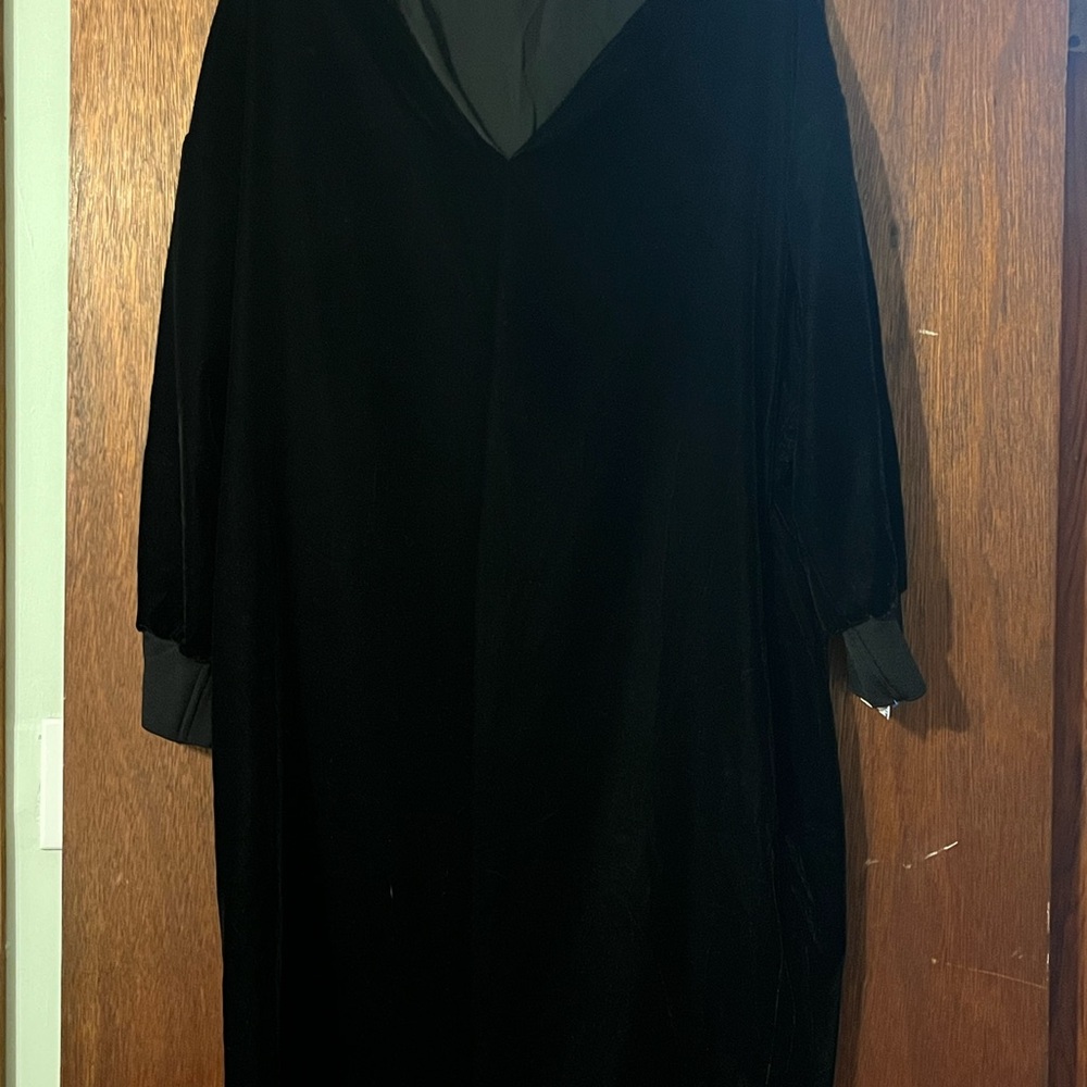 Ralph Lauren Elegant Black Velvet Dress